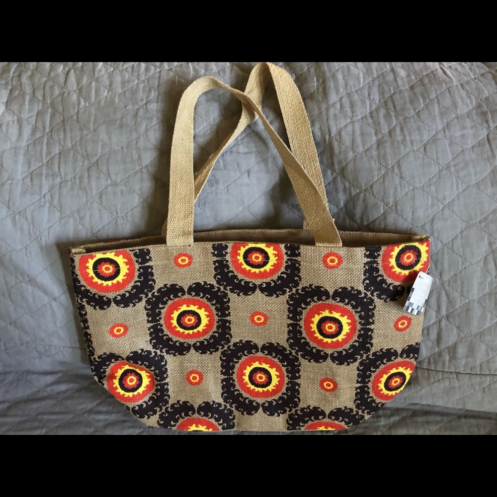 Brand new burlap smallTote/handbag